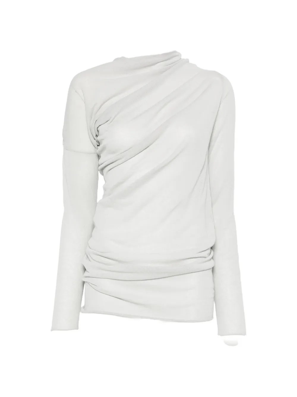 Paloma Wool Jojo ruched-effect long-sleeve top - Grigio