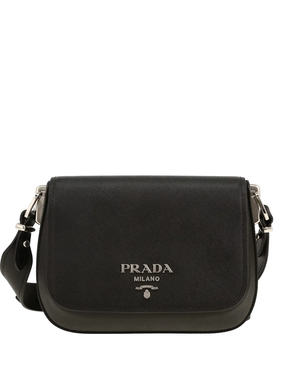 Prada Pre-Owned 2020s saffiano leather shoulder bag - Nero