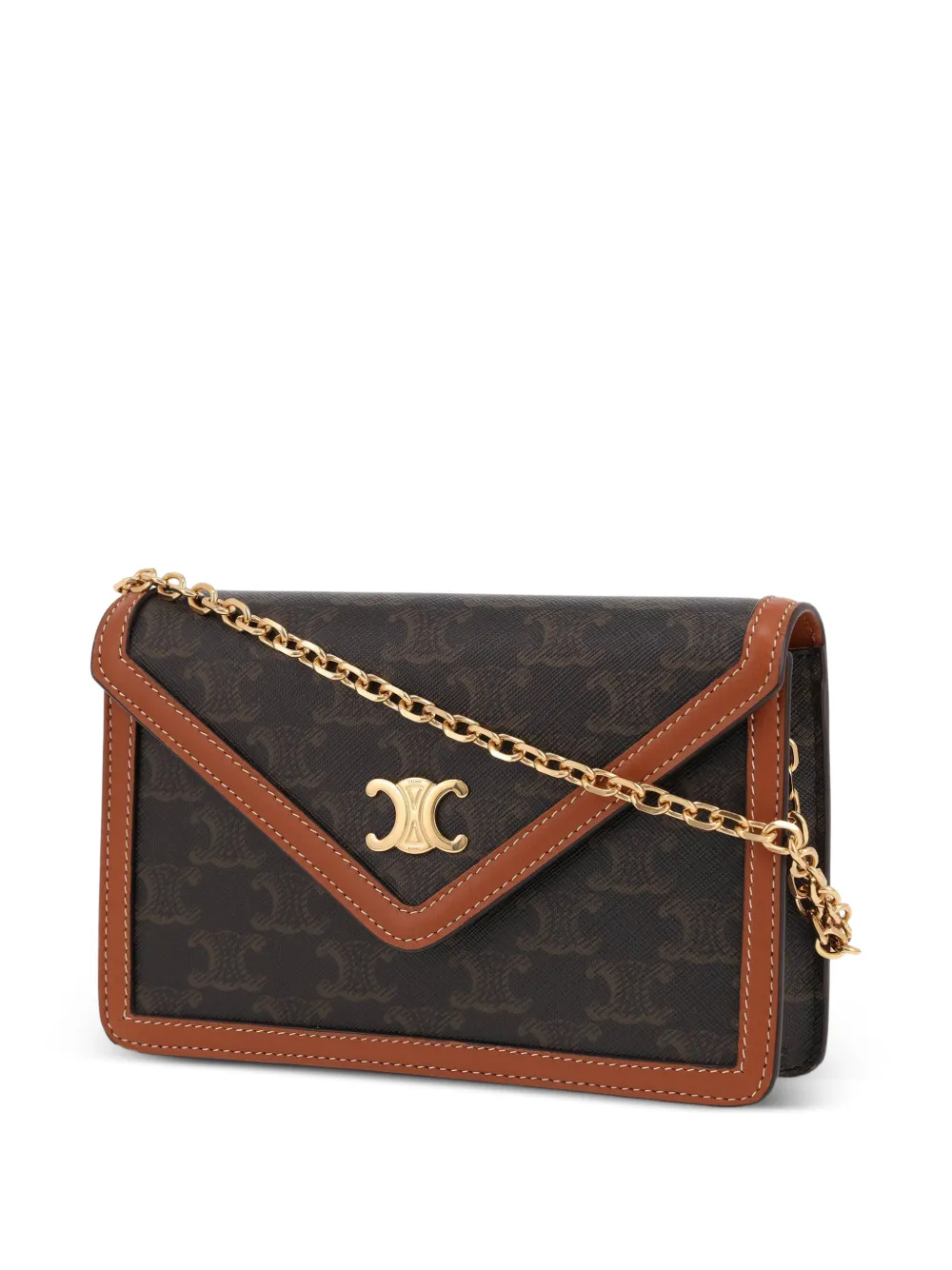 Celine Pre-owned Margo Shoulder Bag in Brown, view 3
