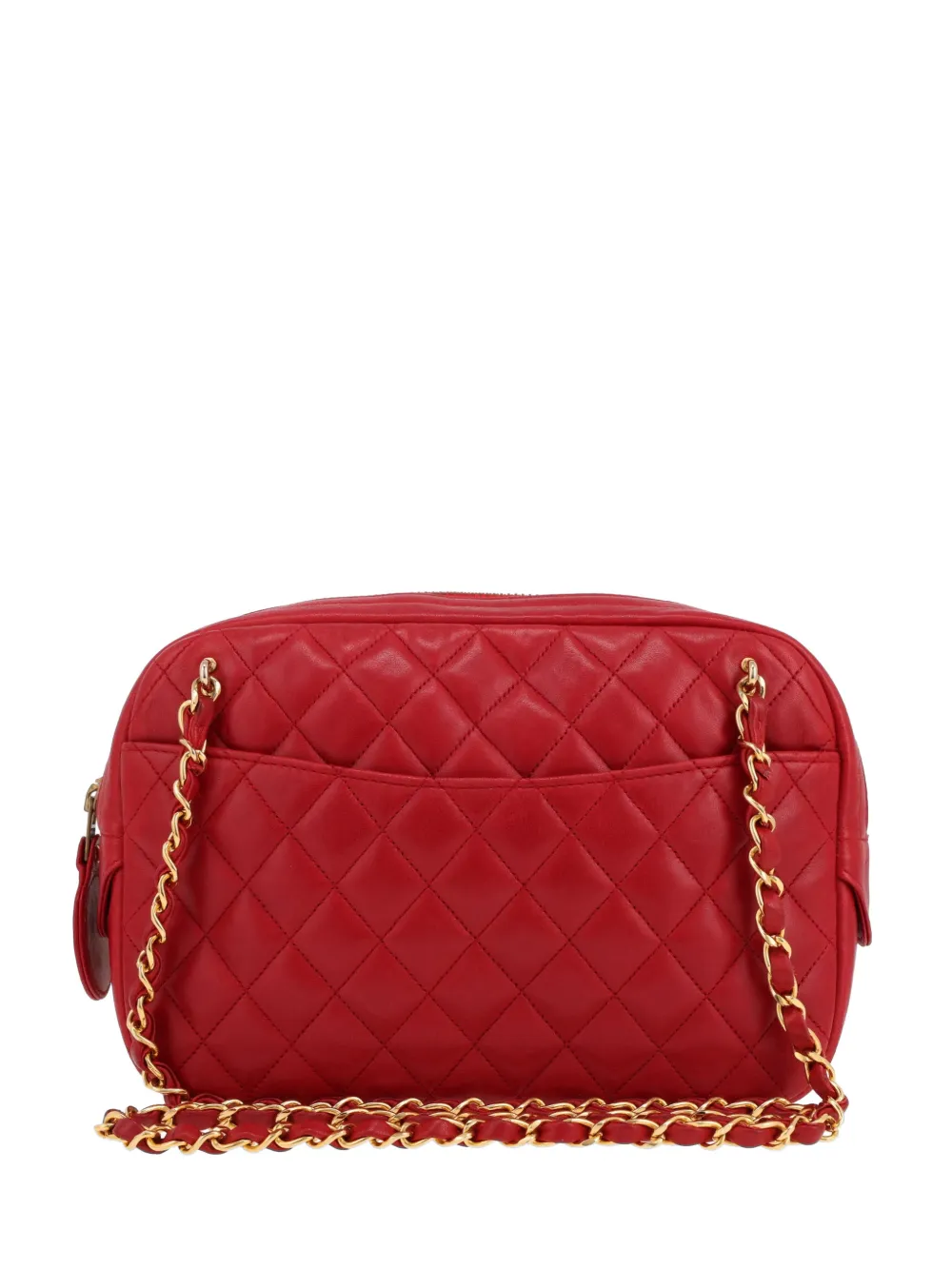 CHANEL Pre-Owned 1991 Camera quilted handbag - Rosso