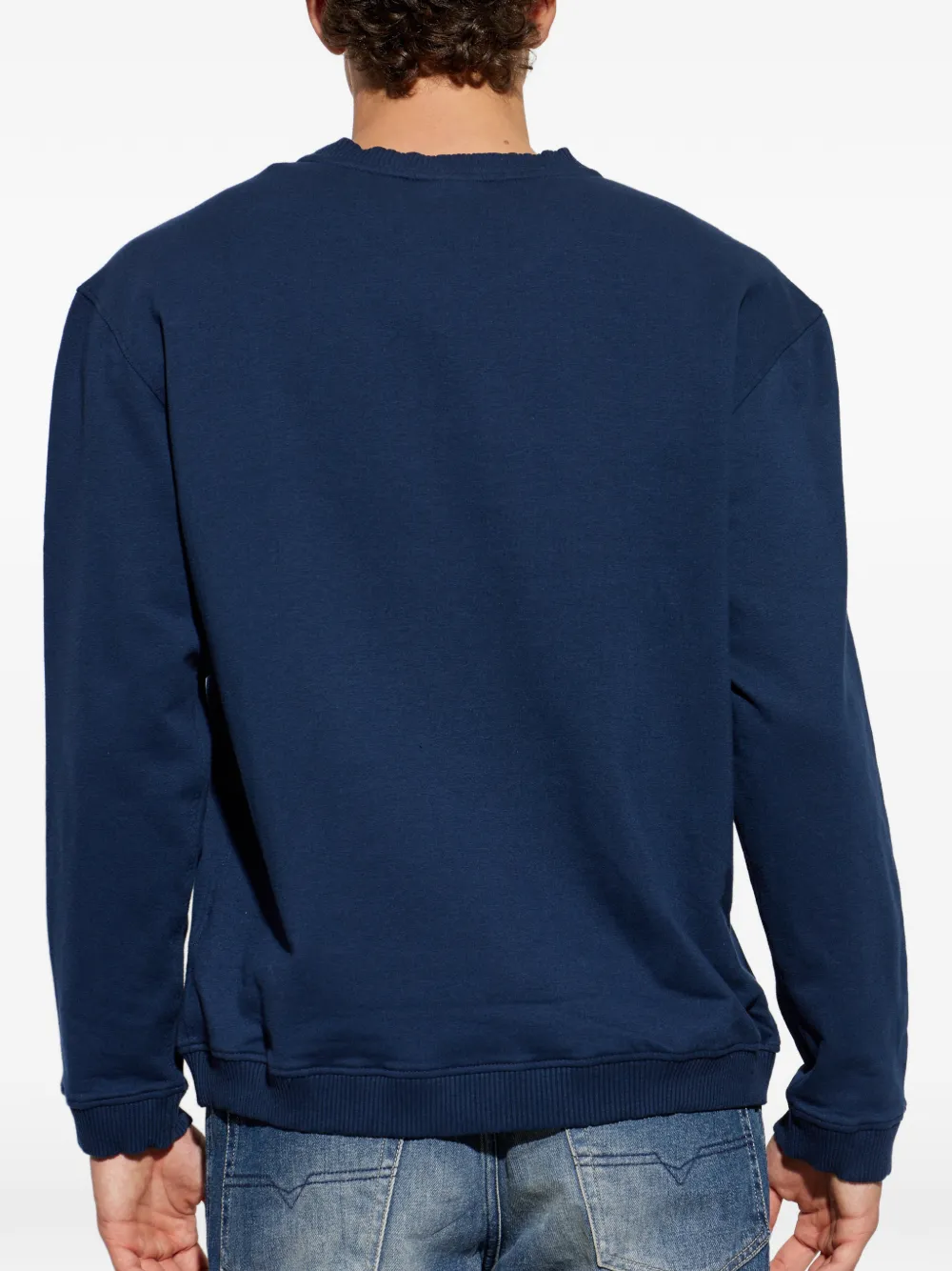 Diesel WILLY-D-CORE trui met logopatch Blauw