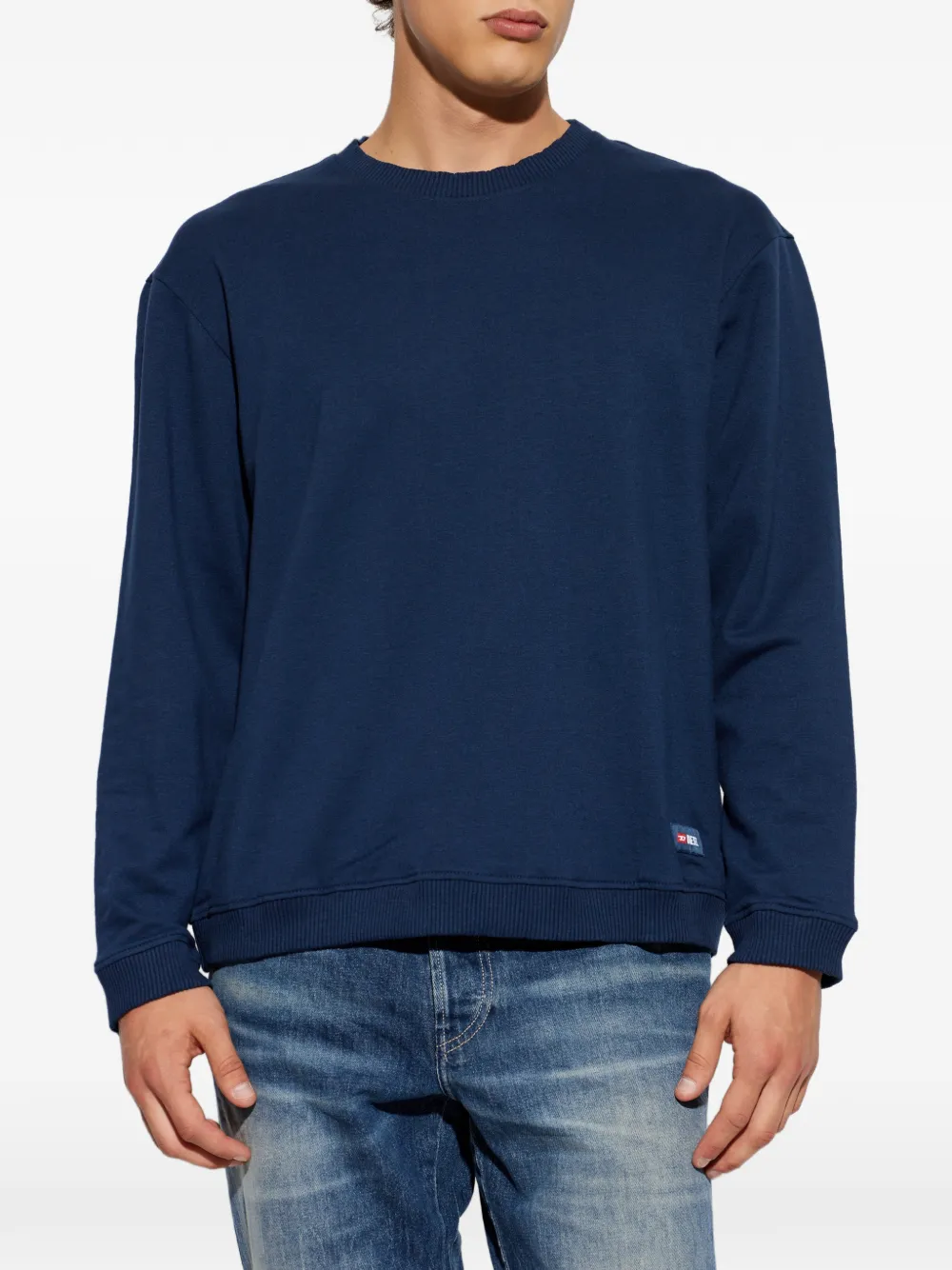 Diesel WILLY-D-CORE trui met logopatch Blauw