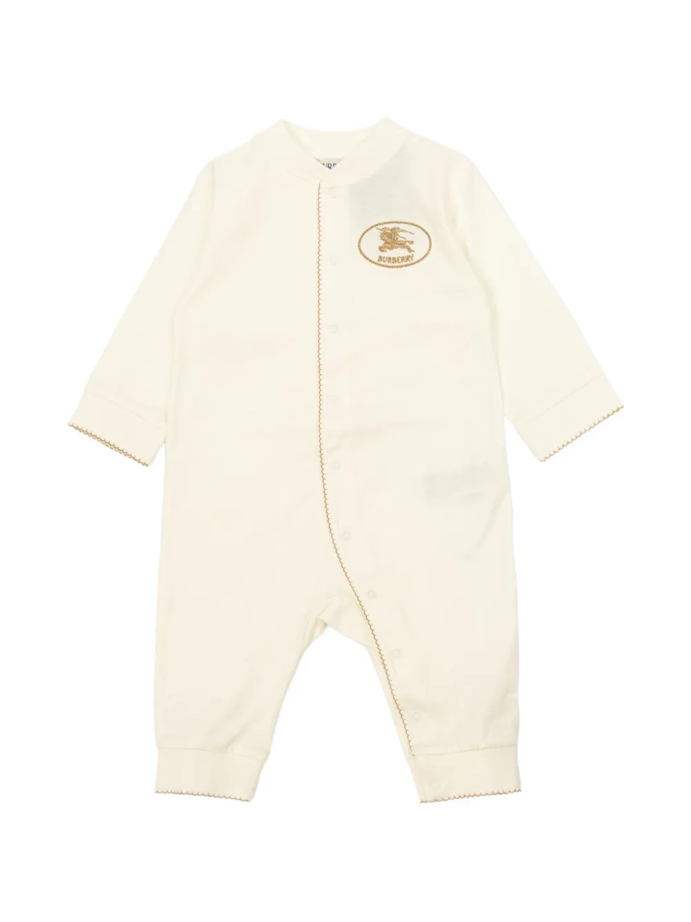 Burberry Kids Knight Stamp cotton jumpsuit - Nude