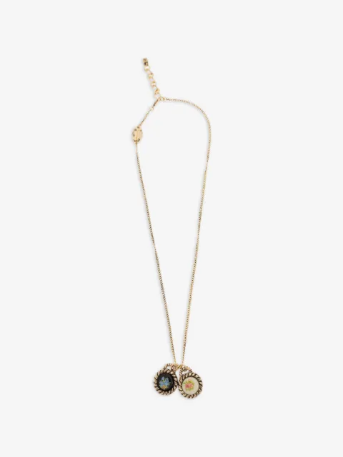 DSQUARED2 collar de cadena con dije floral