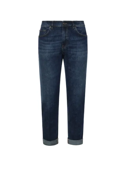 DONDUP logo-plaque turn-up jeans
