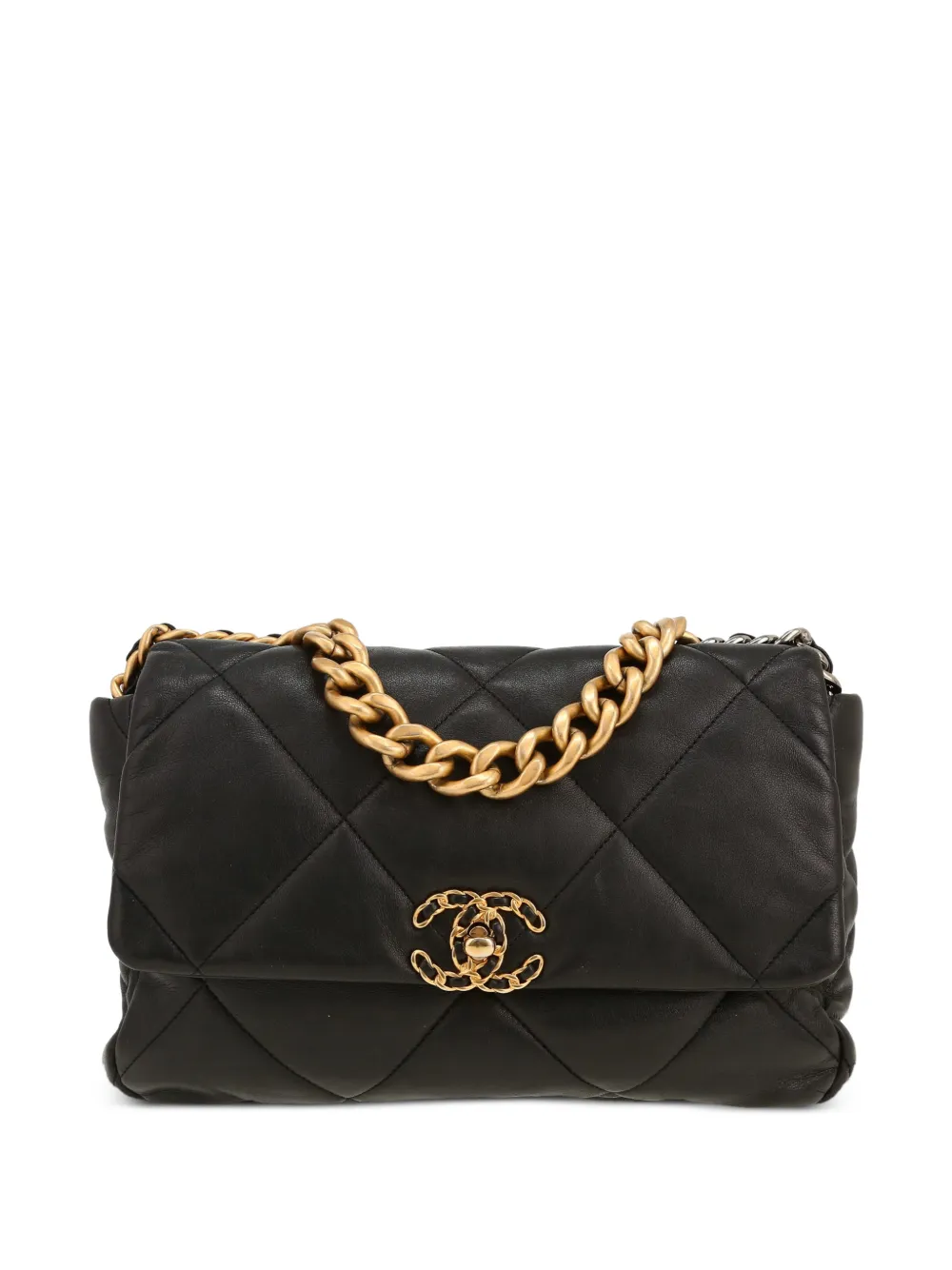 CHANEL Pre-Owned 2020 19 quilted shoulder bag - Nero