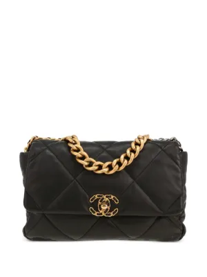 CHANEL Pre-Owned 19 キルティング ショルダーバッグ | ブラック