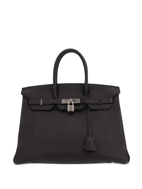 Hermès Pre-owned 2017 Birkin 35 Handbag in Black