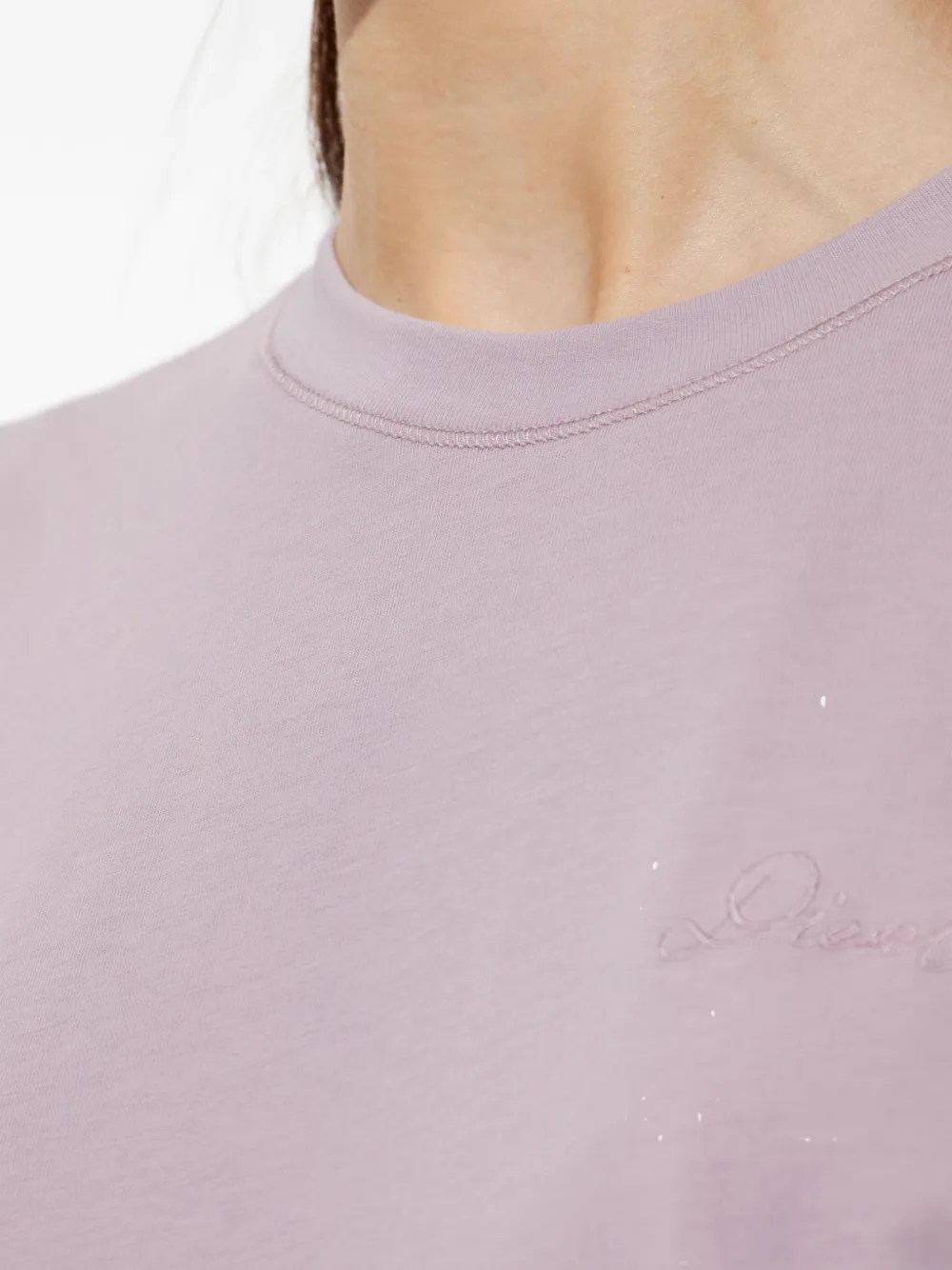Diesel D-Orney asymmetrische jurk met afwerking van kant Paars