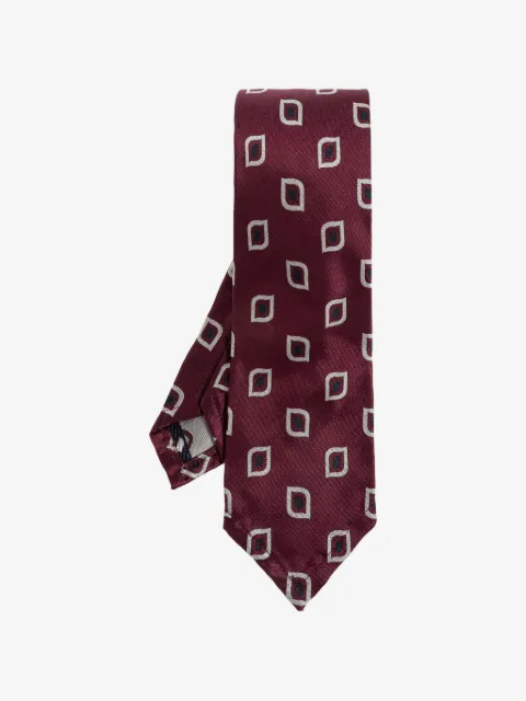 DSQUARED2 geometric-print silk tie