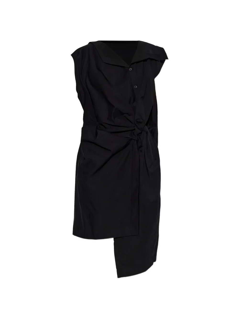 Issey Miyake asymmetric twisted dress - Nero