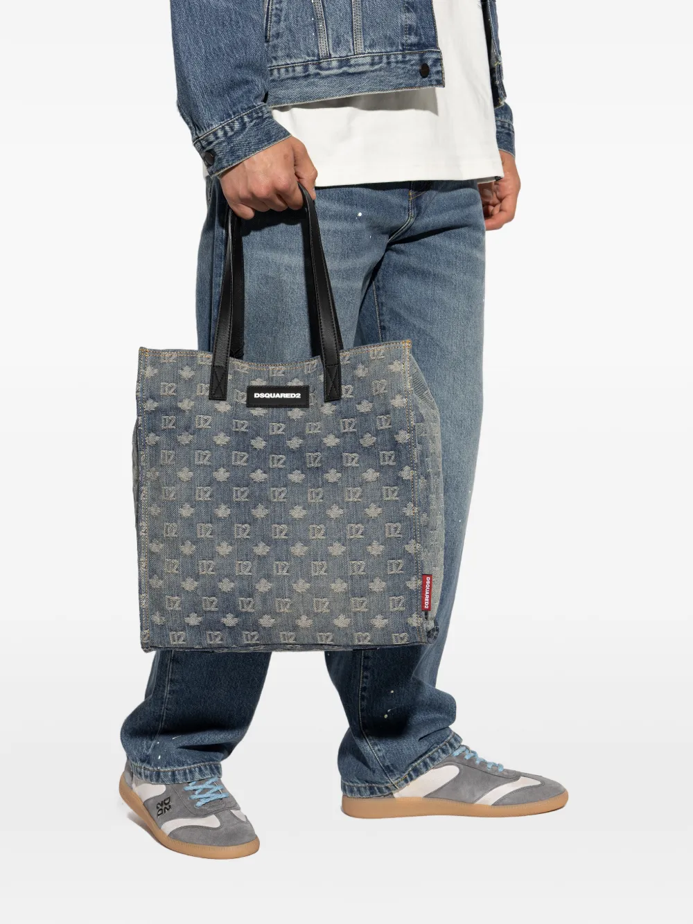 DSQUARED2 Shopper met monogram Blauw