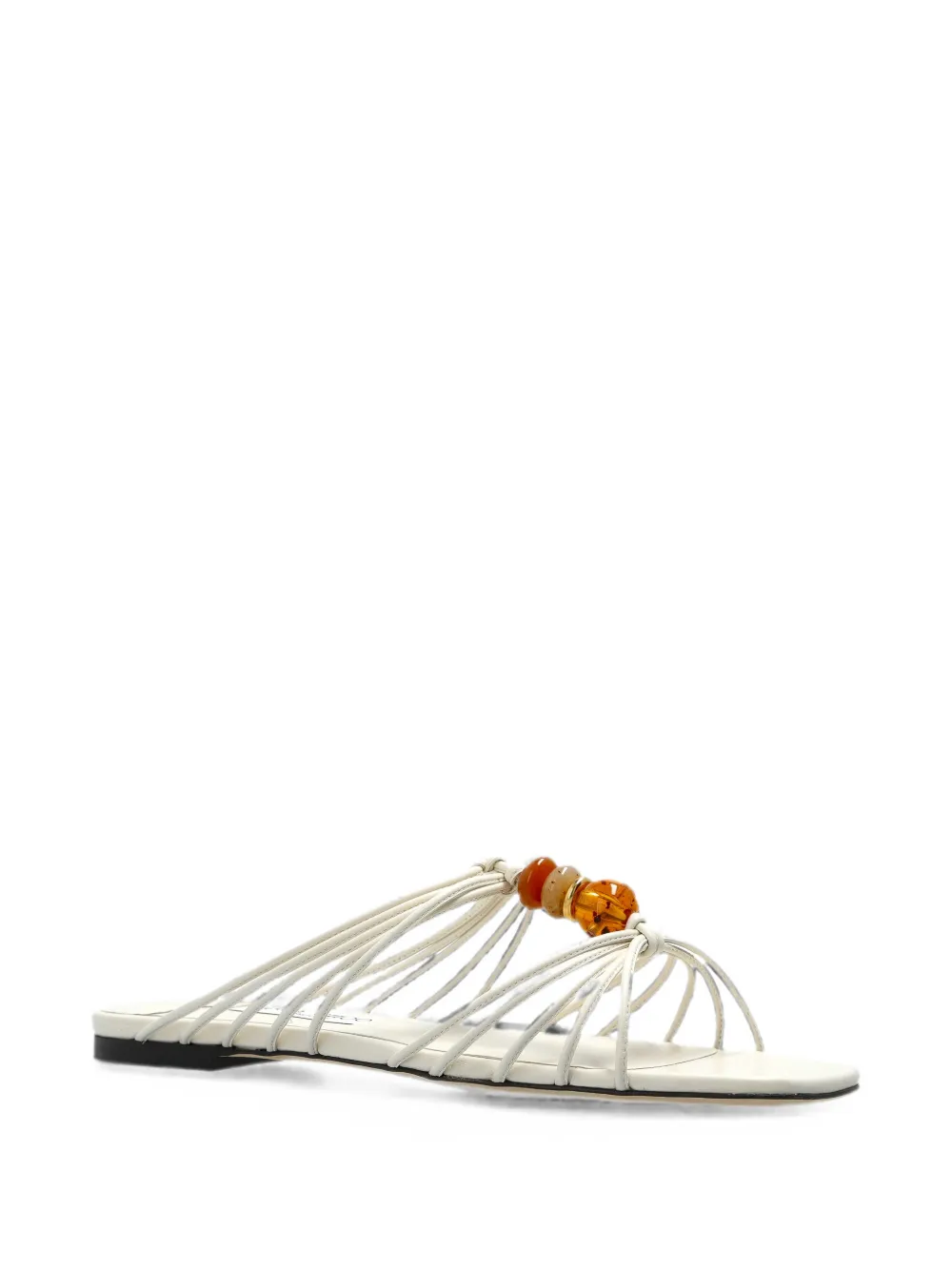 Jimmy Choo Lova bead-embellished sandals Beige