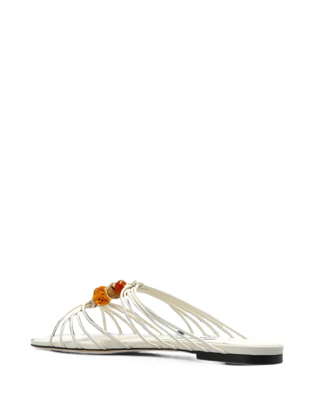 Jimmy Choo Lova bead-embellished sandals Beige