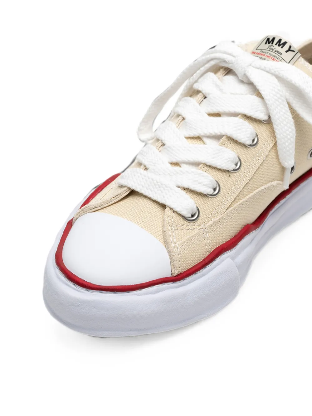 Maison MIHARA YASUHIRO Peterson OG sole canvas low-top sneakers Beige