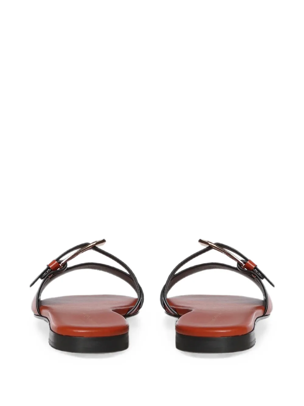 Giuliano Galiano croc-effect buckle-fastening sandals Rood