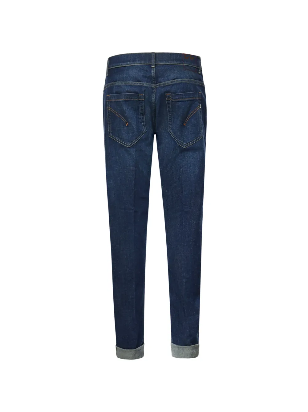 DONDUP Slim-fit jeans met logoplakkaat Blauw