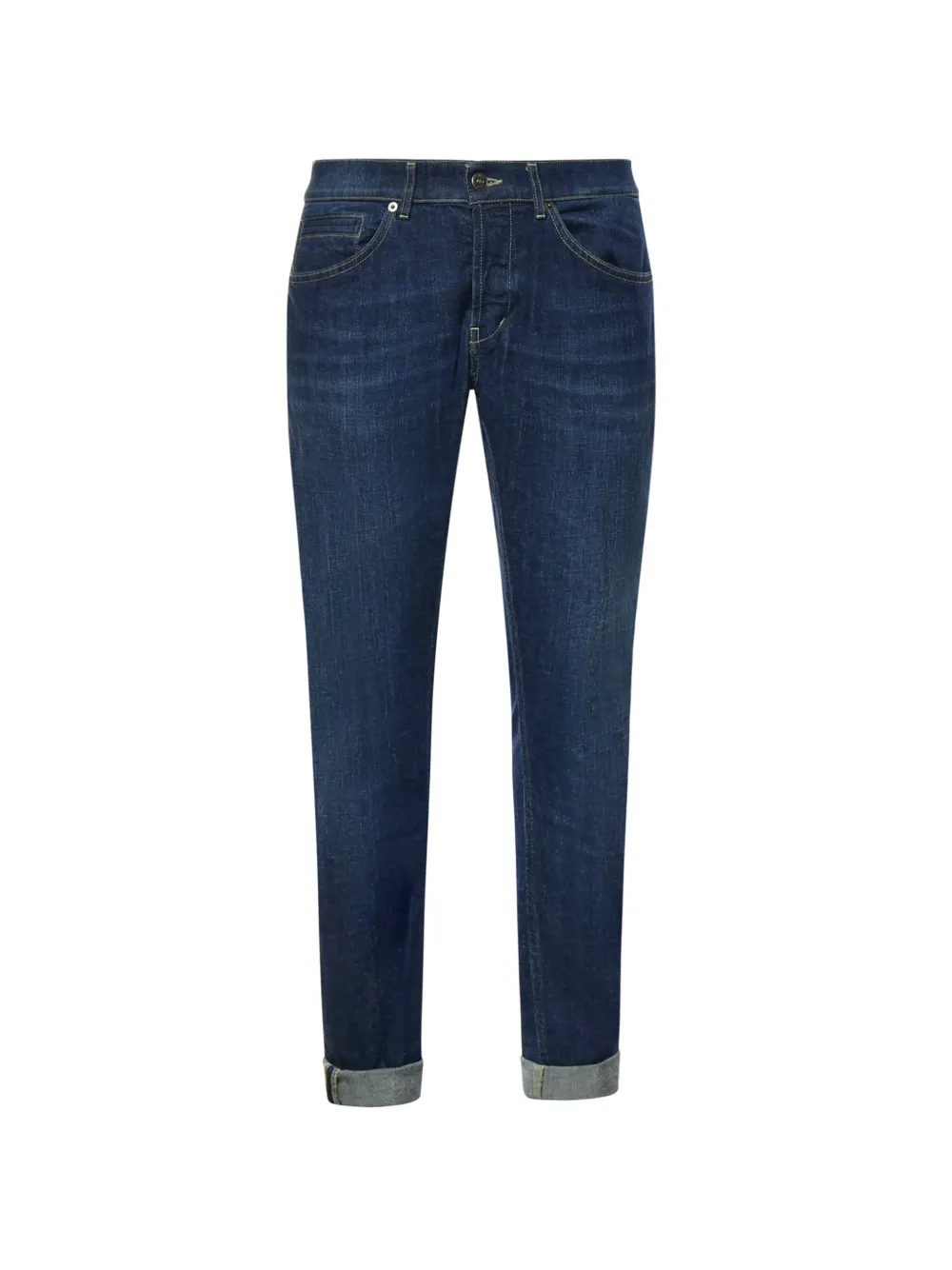 DONDUP logo-plaque slim-fit jeans - Blau