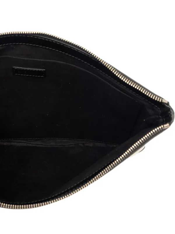 Balenciaga Pre-Owned 2007 キャンバス ネイビー クリップ M クラッチ