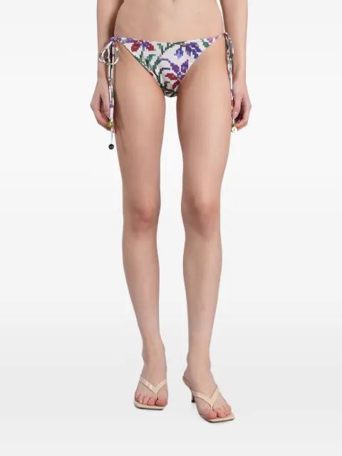 SIEDRES bikini bottom con estampado pixelado 