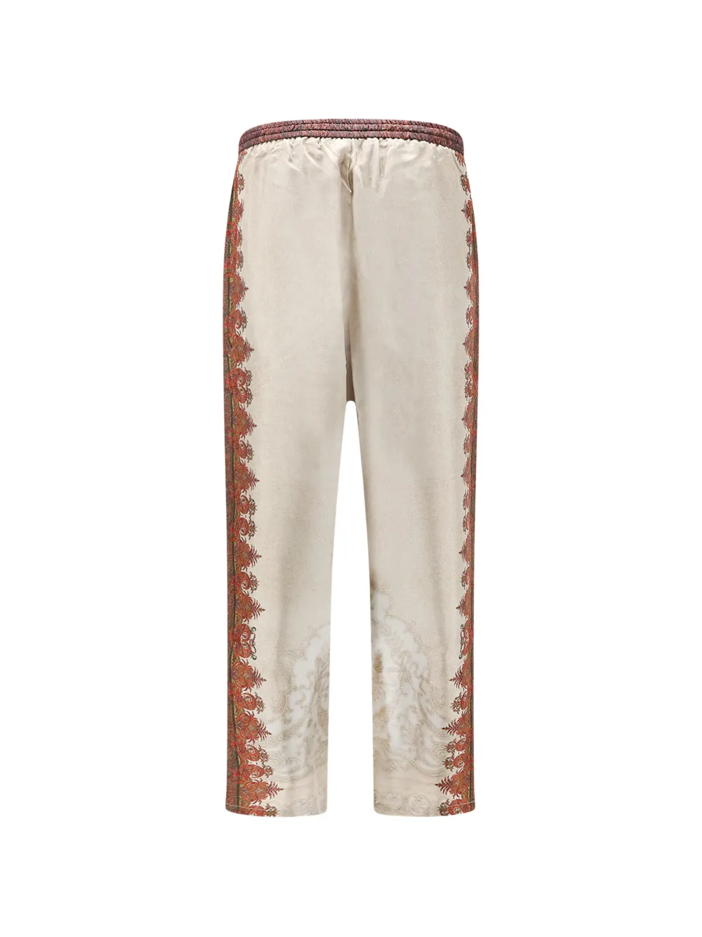 Pierre-Louis Mascia Aloe broek met trekkoord en paisley-print Beige