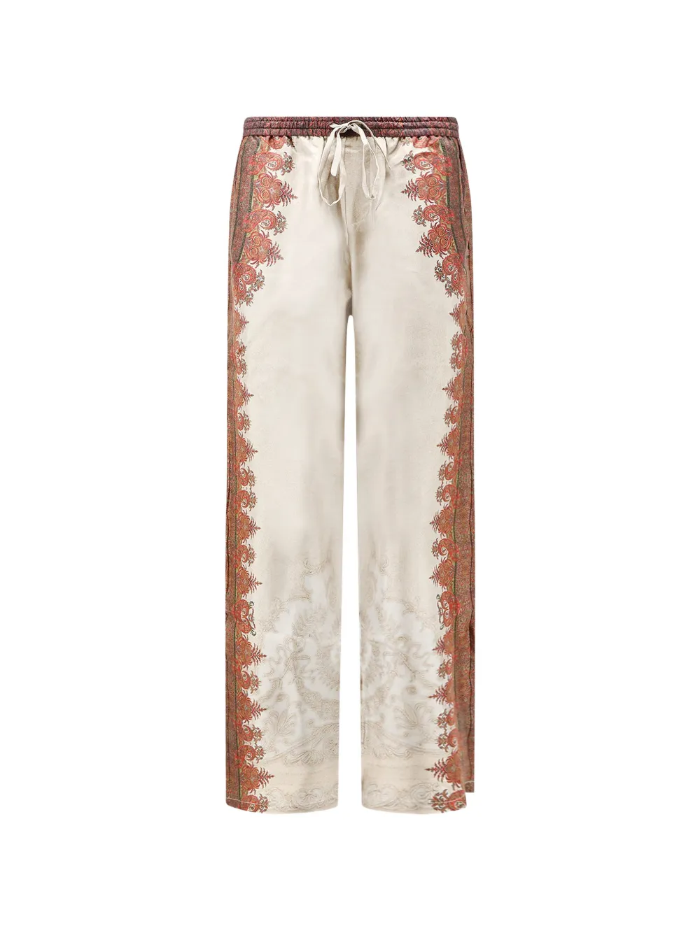 Pierre-Louis Mascia Aloe paisley-print drawstring trousers - Tons neutres Pierre-Louis Mascia Aloe paisley-print drawstring trousers - Tons neutres