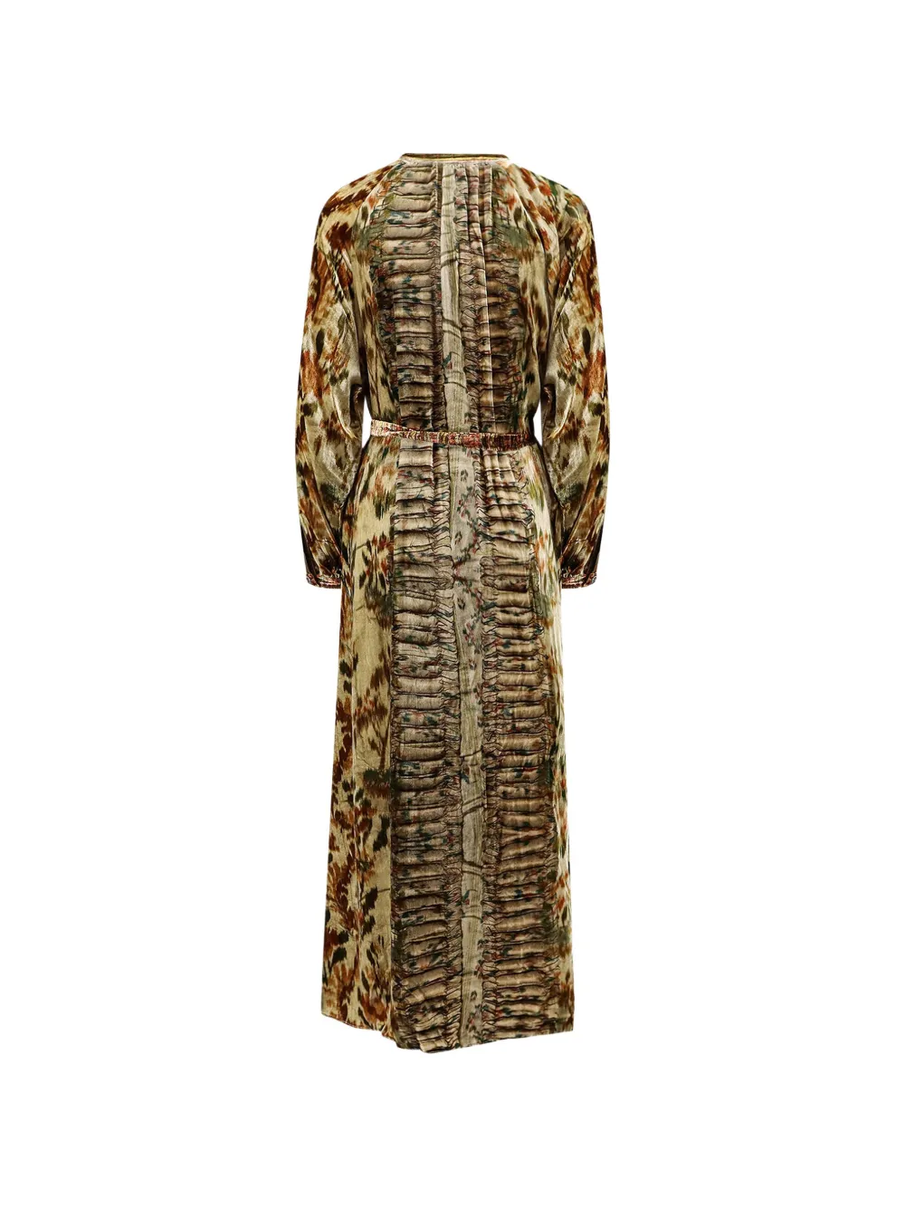 Pierre-Louis Mascia Kanada belted ruched-detail maxi dress Veelkleurig