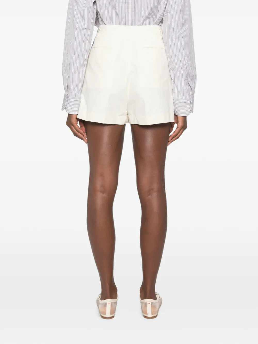 Fabiana Filippi Shorts met geplooid detail Wit