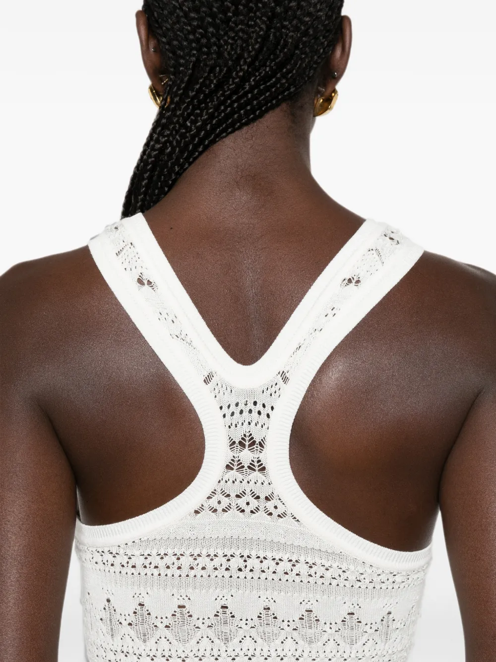 Nanushka Raisie racerback tanktop Beige