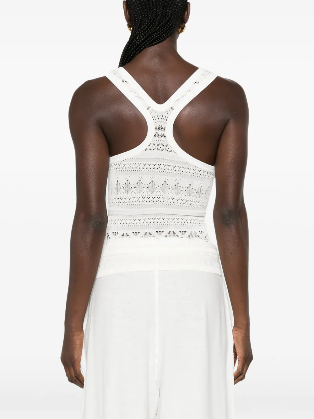 Nanushka Raisie racerback tanktop Beige