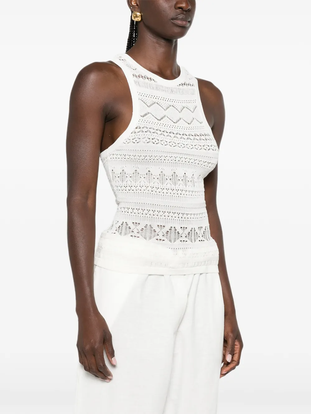 Nanushka Raisie racerback tanktop Beige