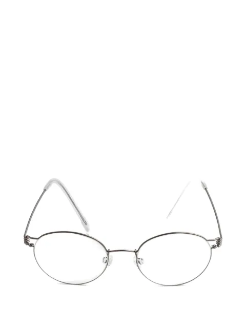Lindberg Lucas round-frame titanium glasses