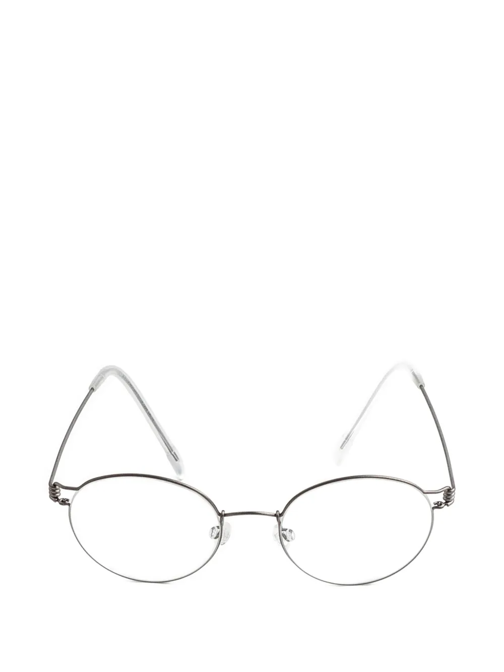 Lindberg Lucas Brille aus Titan mit rundem Gestell - Grau