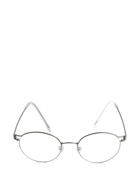 Lindberg Lucas round-frame titanium glasses