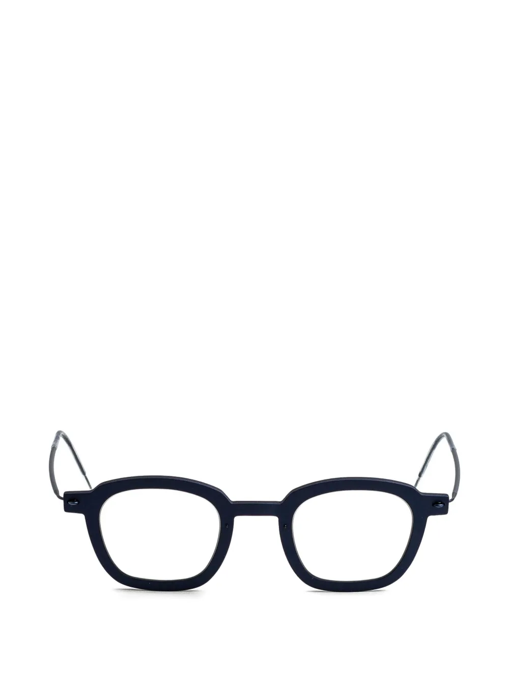 Lindberg square-frame titanium glasses - Blu