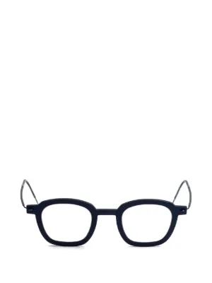 Lindberg ラウンドメガネフレーム | ブラック | FARFETCH JP