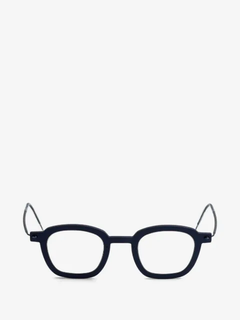 Lindberg square-frame titanium glasses