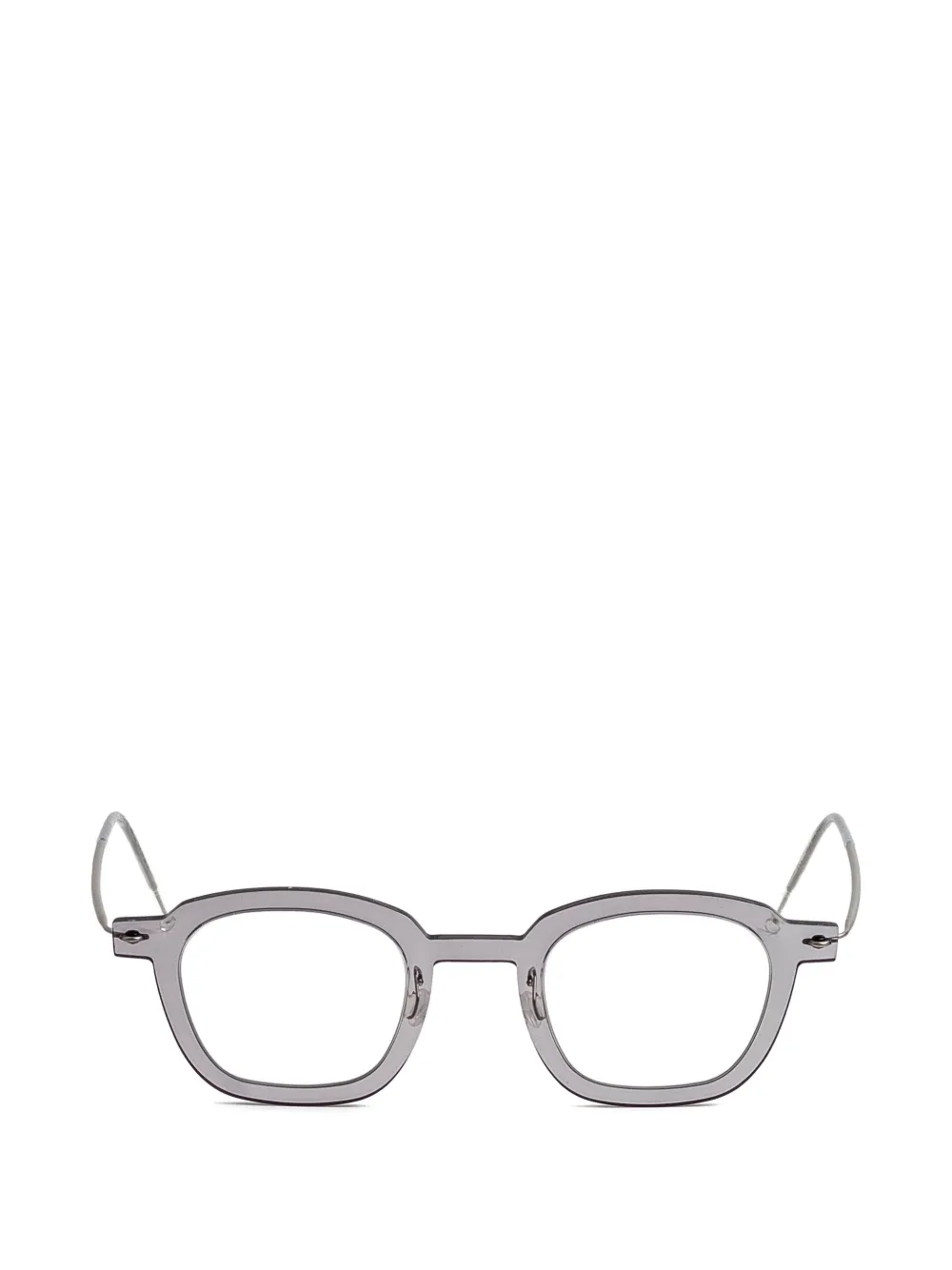 Lindberg geometric-frame glasses | Grey | Image 1