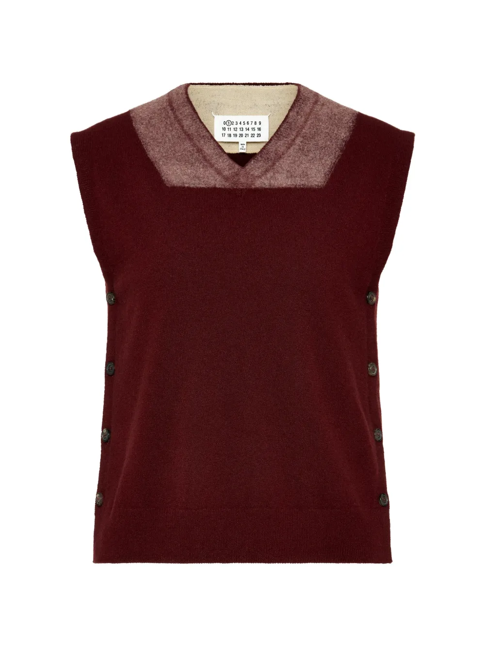 Maison Margiela Memory of Trompe-l'oeil-Weste - Rot