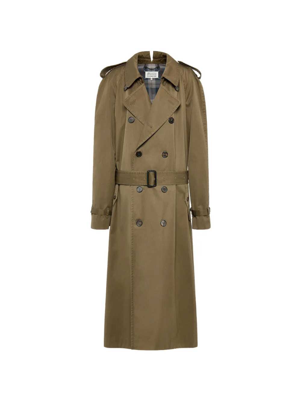 Maison Margiela Doppelreihiger Trenchcoat mit Umschlag - Grün