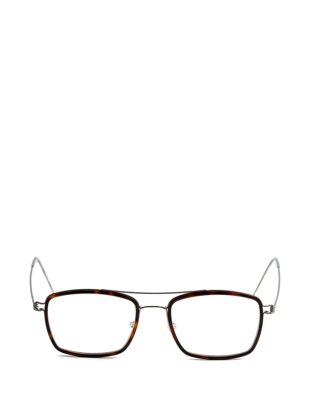 Lindberg Oscar square-frame glasses - Marrone