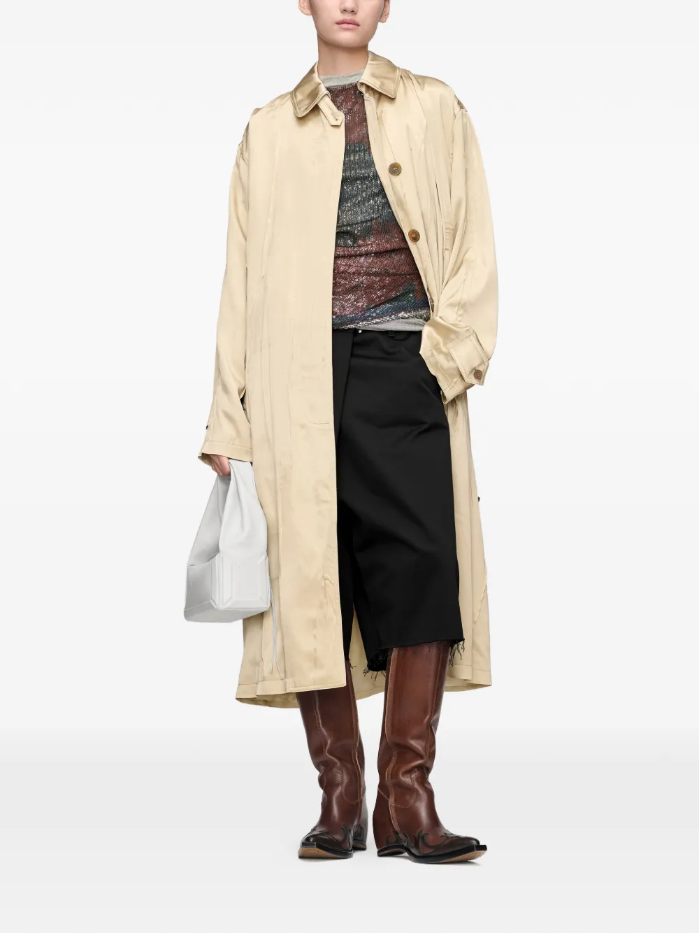 Maison Margiela Bonded Creases trenchcoat Beige