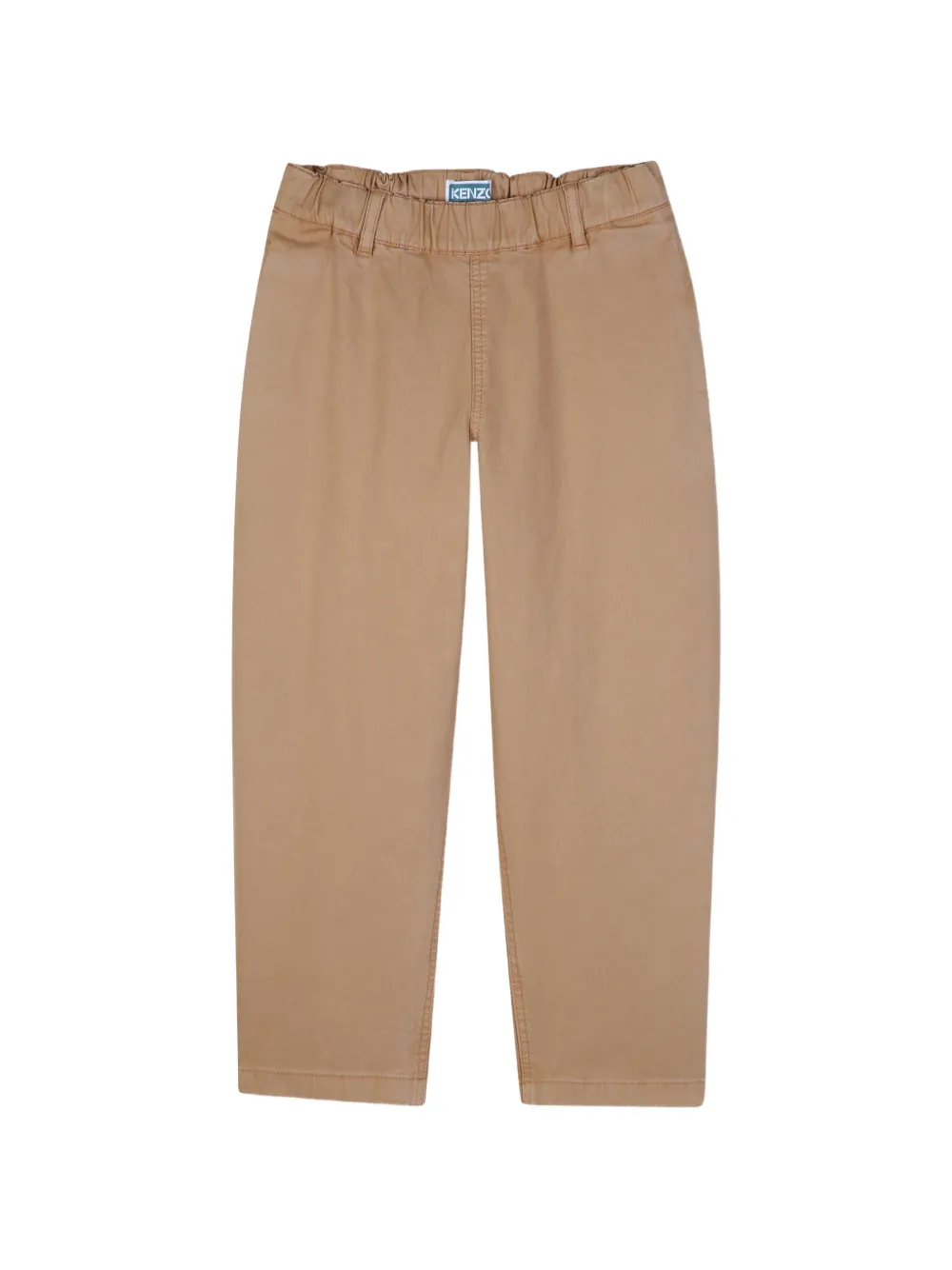 Kenzo Kids Pantaloni con logo ricamato - Marrone