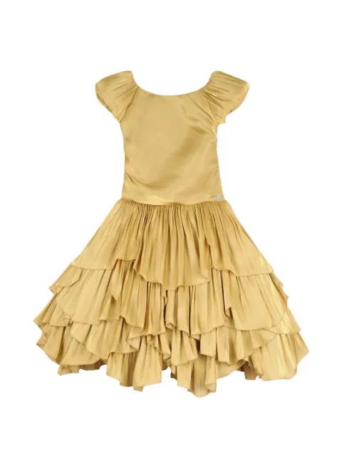 Lanvin Enfant robe mi-longue à volants superposés