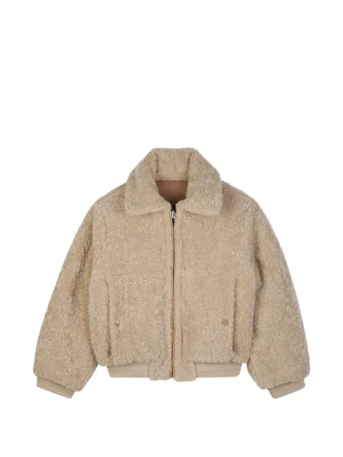 Lanvin Enfant reversible shearling-effect jacket