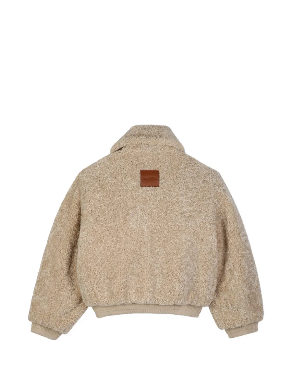Lanvin Enfant Omkeerbaar jack met lammy-effect Beige