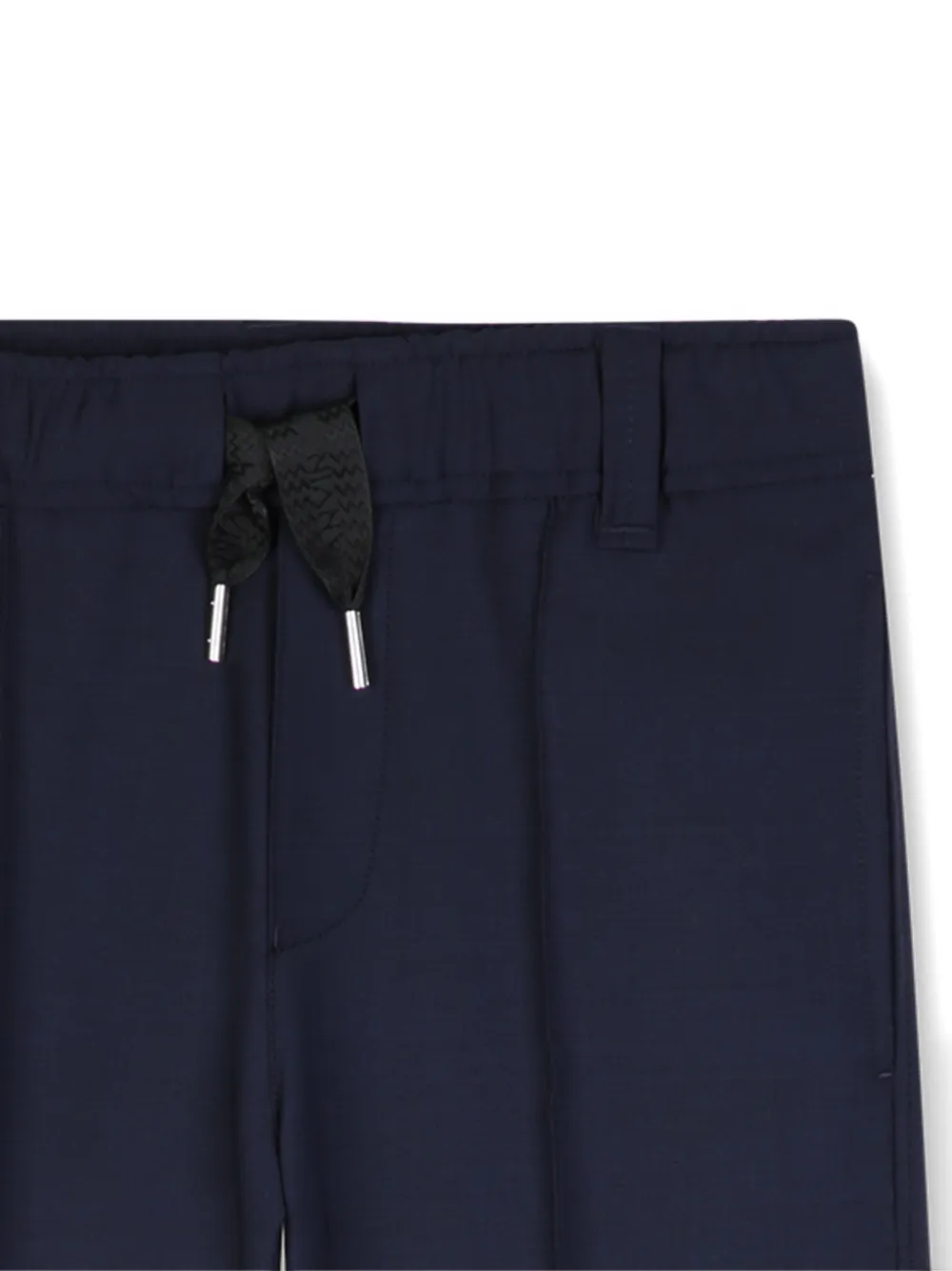 Lanvin Enfant Broek met trekkoordtaille Blauw