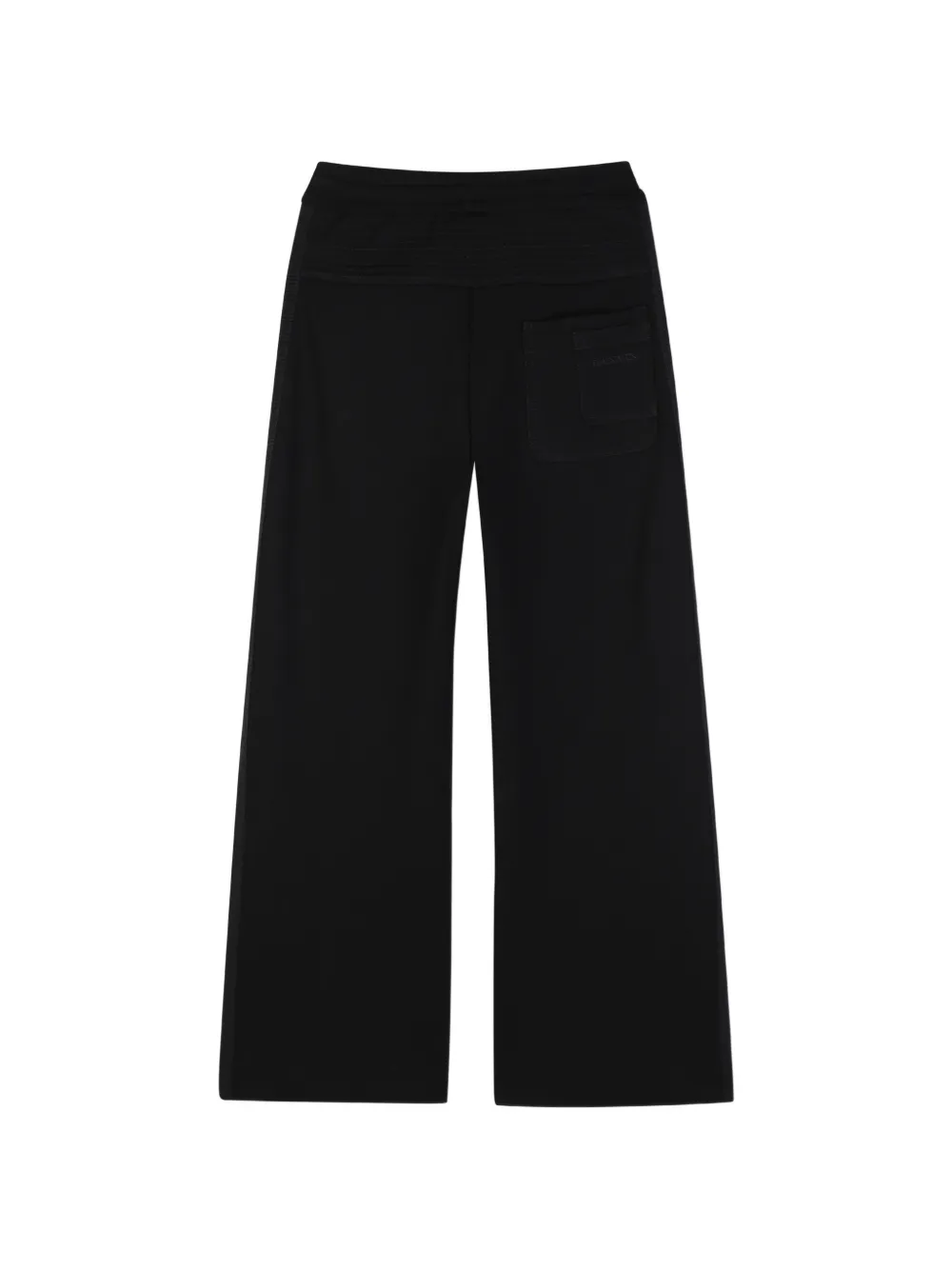Lanvin Enfant Broek met trekkoordsluiting en streep aan de zijkant Zwart