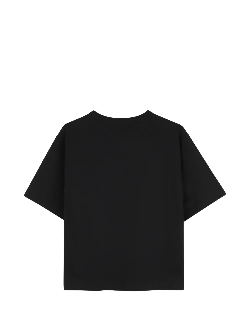 Lanvin Enfant T-shirt met chevron-streep Zwart