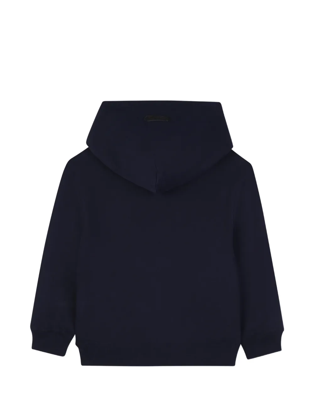 Lanvin Enfant Hoodie met geborduurd logo Blauw